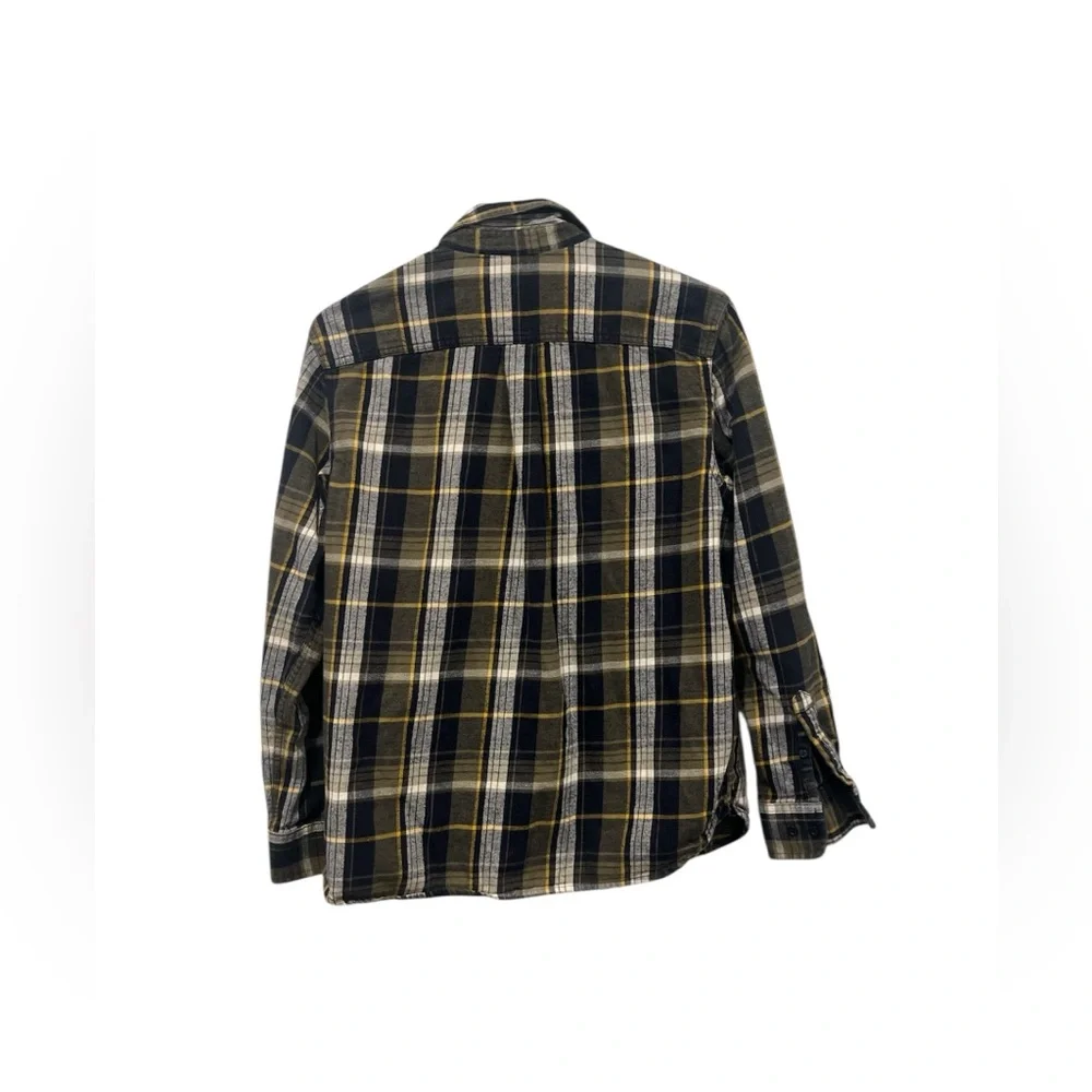 The North Face Men’s Blue Plaid Flannel Button Shirr‎ Size Medium Cotton EUC